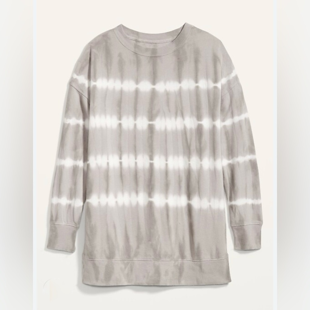 Old Navy Tie-Dye Oversized Vintage Tunic Crew Neck Sweatshirt - Size Large